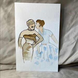 Handmade Watercolor Cow Print Fashion